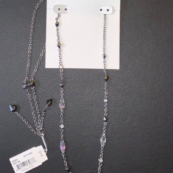 KENDRA SCOTT Debra Hematite Cubic Zirconia Adjustable Choker Necklace NEW - Picture 7 of 7